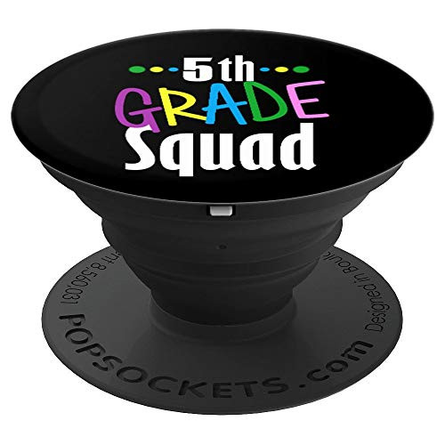 5th Fifth Grade Squad Back To School PopSockets Grip and Stand for Phones and Tablets
