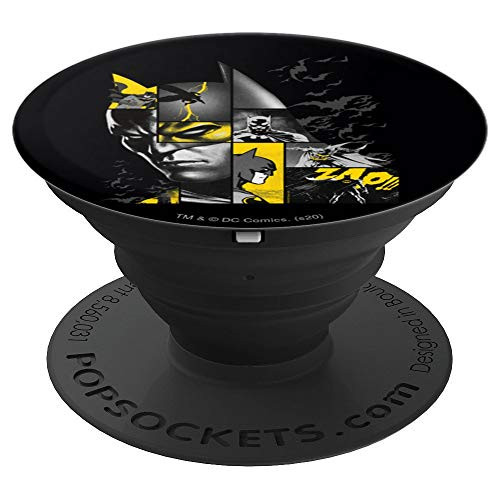 Batman 80 Years Bat Panels Dark PopSockets Grip and Stand for Phones and Tablets