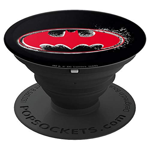 Batman Hardcore Noir Bat Logo PopSockets Grip and Stand for Phones and Tablets