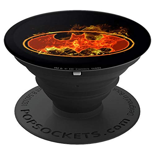 Batman Flames Logo PopSockets Grip and Stand for Phones and Tablets