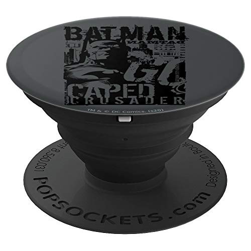 Batman Caped Crusader Stenciled PopSockets Grip and Stand for Phones and Tablets