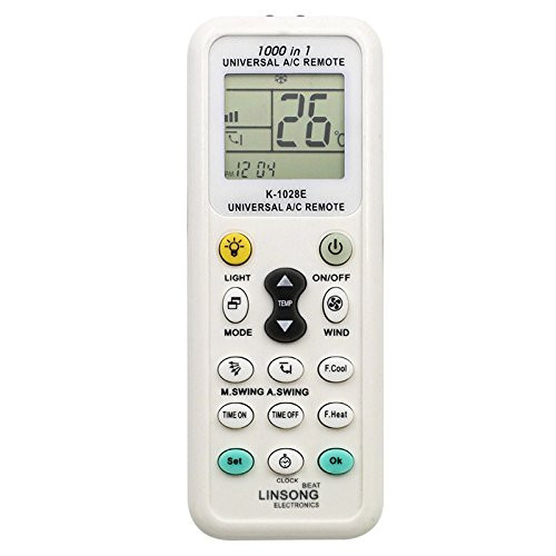Elayce Air Conditioner Remote AC Control LCD Universal Conditioning Controller 1000 in 1 for MITSUBISHI TOSHIBA HITACHI FUJITSU DAEWOO LG SHARP SAMSUNG ELECTROLUX SANYO