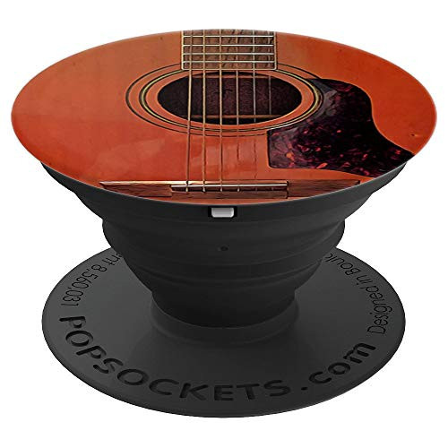 Cool Acoustic Guitar Fret Neck and Strings Gift Grip PopSockets Grip and Stand for Phones and Tablets