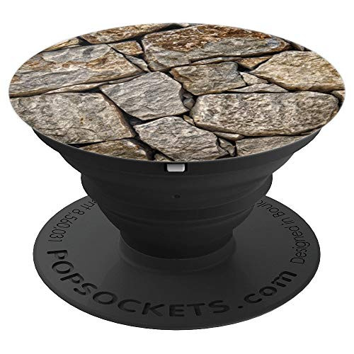 Cool Cute Black White Grey Stone Marble Pattern Designs PopSockets Grip and Stand for Phones and Tablets