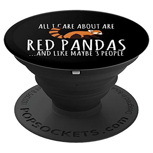 Animal Lover Gift All I Care About Are Red Pandas PopSockets Grip and Stand for Phones and Tablets
