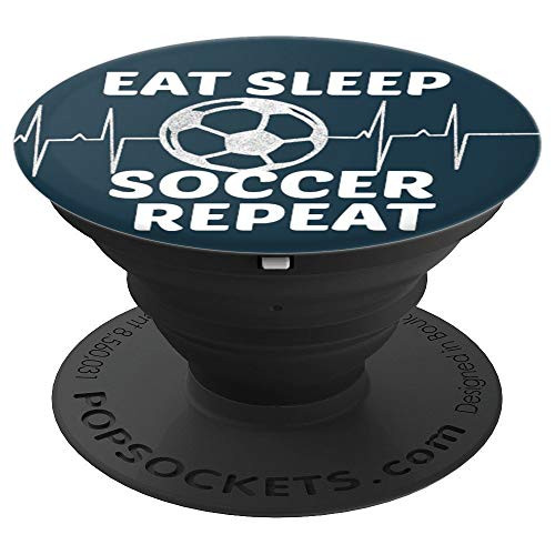 Eat Sleep Soccer Repeat Vintage Heartbeat Soccer PopSockets Grip and Stand for Phones and Tablets Eat Sleep Soccer Repeat Vintage Heartbeat Soccer PopSockets Grip and Stand for Phones and Tablets