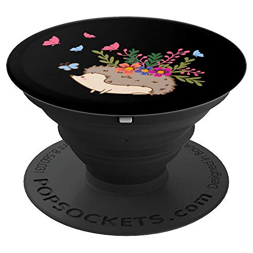 Flowers And Hedgehog Gift Hedgehog PopSockets Grip and Stand for Phones and Tablets Flowers And Hedgehog Gift Hedgehog PopSockets Grip and Stand for Phones and Tablets