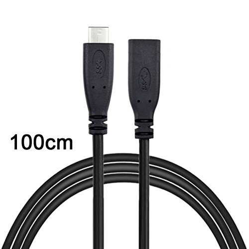 JSER USB-C USB 3.1 Type C Male to Female Extension Data Cable for Laptop & Macbook Tablet Mobile Phone 1m