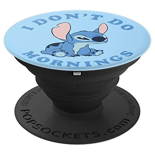 Disney Lilo & Stitch I Don't Do Morning PopSockets Grip and Stand for Phones and Tablets