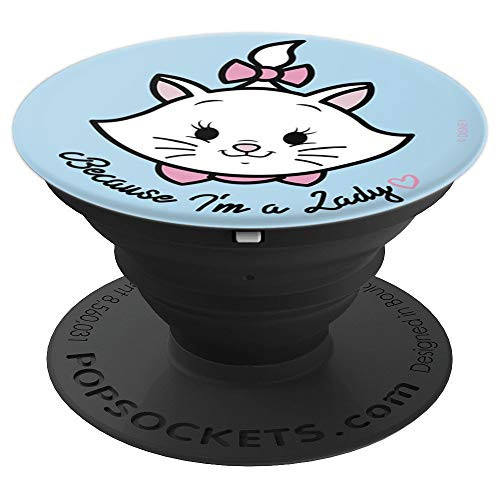 Disney Aristocats Marie Because I'm A Lady Doodle PopSockets Grip and Stand for Phones and Tablets