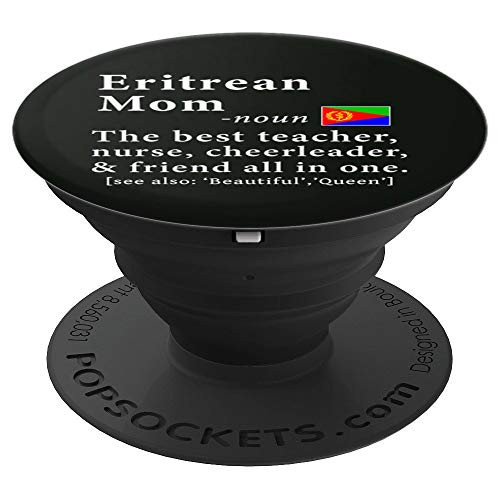 Eritrean Mom Definition Eritrea Flag Mothers Day PopSockets Grip and Stand for Phones and Tablets