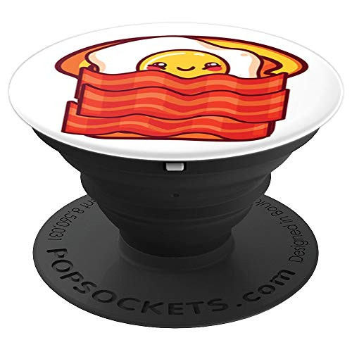 Foodie Breakfast in Bed Bacon Egg Toast PopSockets Grip and Stand for Phones and Tablets