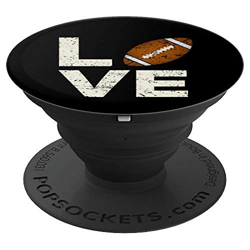 Football LOVE Player Christmas Birthday Gift PopSockets Grip and Stand for Phones and Tablets
