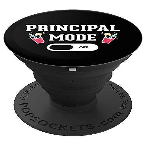 Principal Mode Off Teaching On Summertime Break PopSockets Grip and Stand for Phones and Tablets