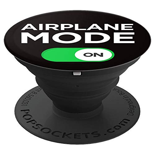 Funny Airplane Mode On Aeroplane Vacation Summer Sarcasm UI PopSockets Grip and Stand for Phones and Tablets