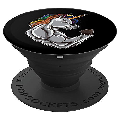 Unicorn At The Gym - Muscle Fitness Training Bodybuilder PopSockets Grip and Stand for Phones and Tablets Unicorn At The Gym - Muscle Fitness Training Bodybuilder PopSockets Grip and Stand for Phones and Tablets