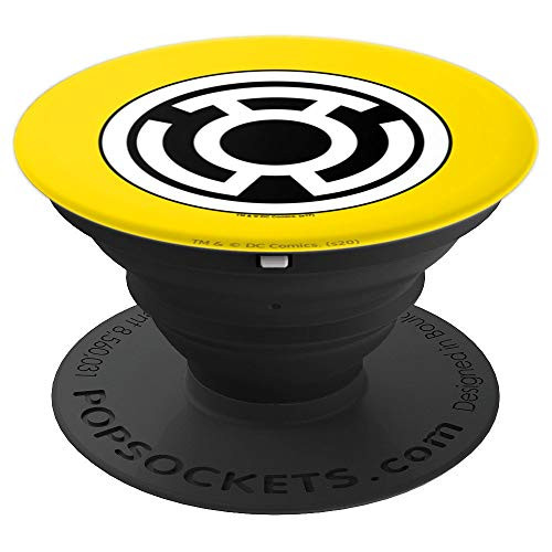 Green Lantern Sinestro Corps Yellow Lantern Logo PopSockets Grip and Stand for Phones and Tablets