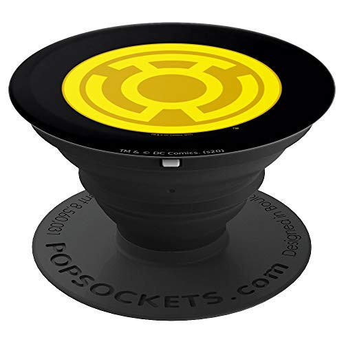 Green Lantern Yellow Symbol PopSockets Grip and Stand for Phones and Tablets