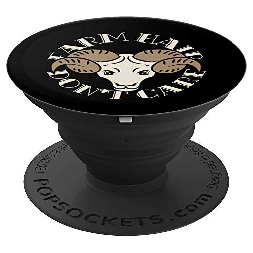 Farm Hair Don't Care - Head Of The Sheep Design PopSockets Grip and Stand for Phones and Tablets