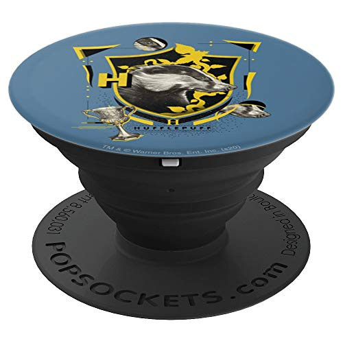 Harry Potter Hufflepuff Magicial Mischief Level Up Crest PopSockets Grip and Stand for Phones and Tablets