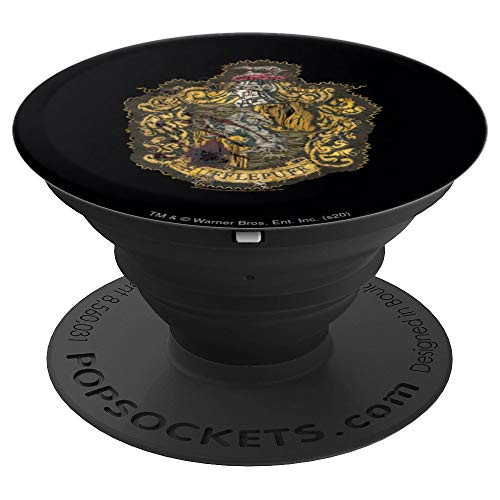 Harry Potter Hufflepuff Knitted Patch Damaged PopSockets Grip and Stand for Phones and Tablets