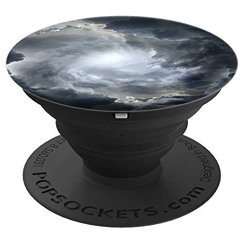 Heavy Clouds Pouring Rain Storm Tornado Hurricane Rainstorm PopSockets Grip and Stand for Phones and Tablets