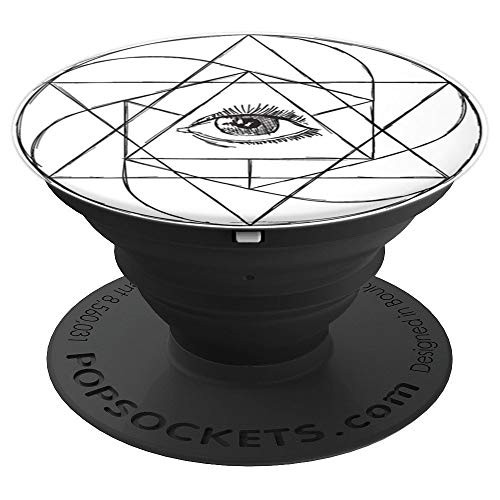 Illuminati Phone Grip All Seeing Eye Pyramid PopSockets Grip and Stand for Phones and Tablets