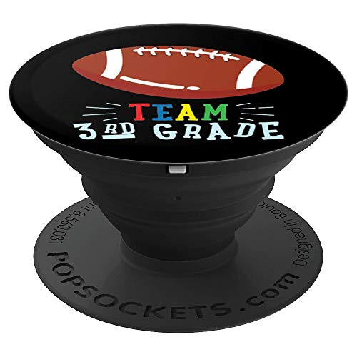 Team 3rd Grade Football Matching Back To School Boy Gift PopSockets Grip and Stand for Phones and Tablets