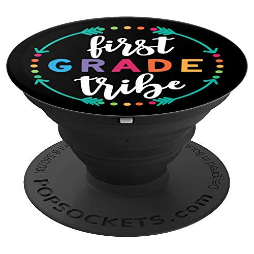 First Grade Tribe Teacher Back To School Gift 1st Grade Team PopSockets Grip and Stand for Phones and Tablets