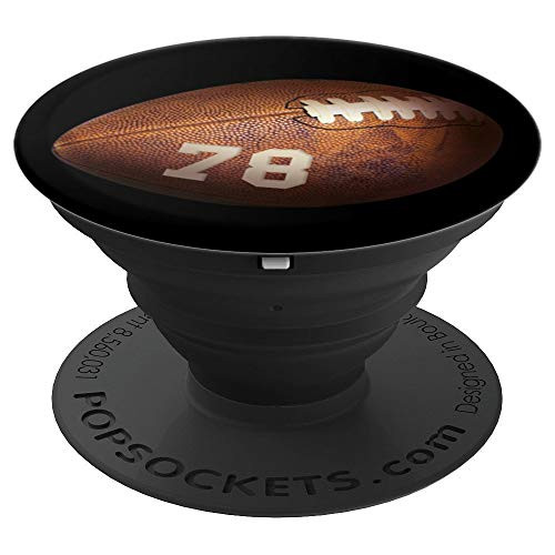 78 Football Number Player Design PopSockets Grip and Stand for Phones and Tablets
