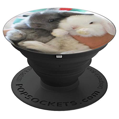 Fuzzy Baby Bunnies PopSockets Grip and Stand for Phones and Tablets