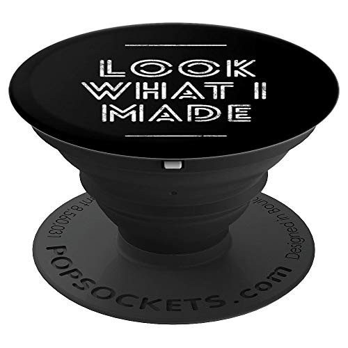 Maker Gift, Funny DIY Makerspace Builder Inventor Creative PopSockets Grip and Stand for Phones and Tablets