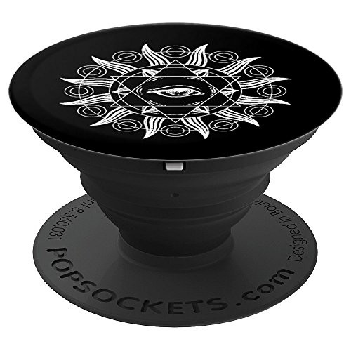All Seeing Eye - Mandala Sacred Geometry New Age Yoga PopSockets Grip and Stand for Phones and Tablets