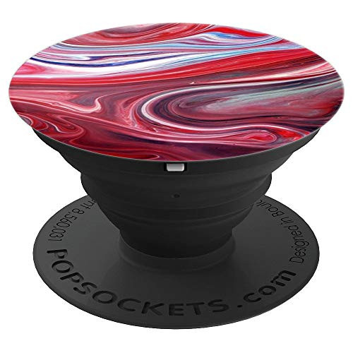 Marble Red Solar Planet Inspired Stone Texture PopSockets Grip and Stand for Phones and Tablets