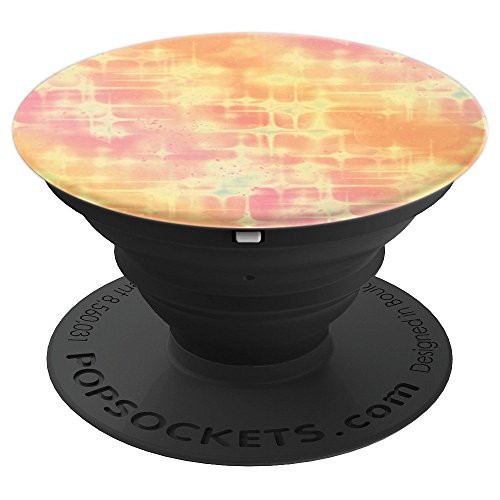 Chic Iridescent Orange Opal Marble Inspired Stone Design PopSockets Grip and Stand for Phones and Tablets