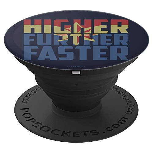 Marvel Captain Marvel Movie Higher Faster PopSockets Grip and Stand for Phones and Tablets