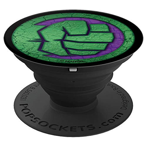 Marvel Hulk Smash Fist Punch Green Purple PopSockets Grip and Stand for Phones and Tablets