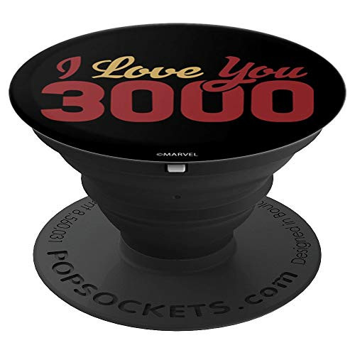 Marvel Avengers: Endgame I Love You 3000 Red And Yellow Text PopSockets Grip and Stand for Phones and Tablets
