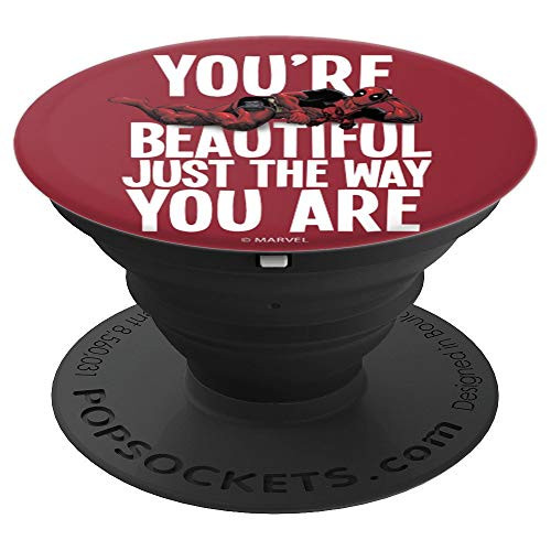 Marvel Deadpool Beautiful Just The Way You Are PopSockets Grip and Stand for Phones and Tablets