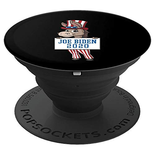 Democratic Donkey Holding Sign vote Joe Biden 2020 Election PopSockets Grip and Stand for Phones and Tablets