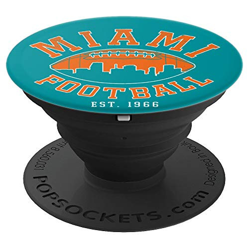 Vintage Miami Florida Football Skyline Distressed Gift PopSockets Grip and Stand for Phones and Tablets Vintage Miami Florida Football Skyline Distressed Gift PopSockets Grip and Stand for Phones and Tablets