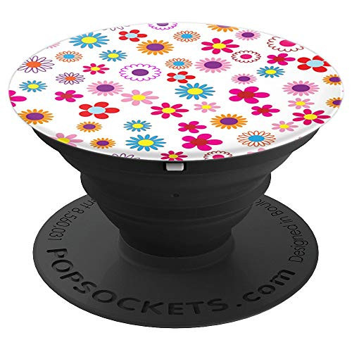 Flowers floral background gift for spring and flower lovers PopSockets Grip and Stand for Phones and Tablets