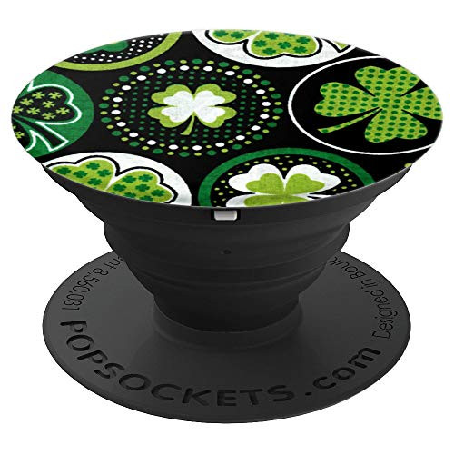 Irish Celtic Creative Artistic Shamrock Pattern Gift PopSockets Grip and Stand for Phones and Tablets