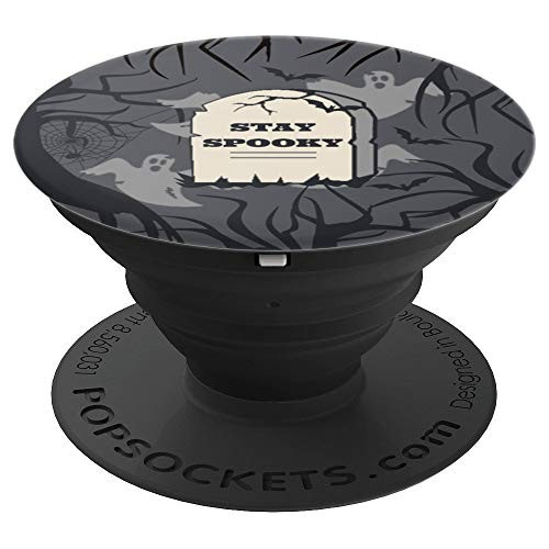Halloween - Stay Spooky Graveyard Tombstone - Spooky Series PopSockets Grip and Stand for Phones and Tablets Halloween - Stay Spooky Graveyard Tombstone - Spooky Series PopSockets Grip and Stand for Phones and Tablets