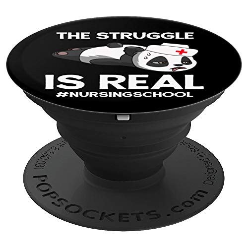 The Struggle Is Real Nursing School Nurse Student Panda PopSockets Grip and Stand for Phones and Tablets The Struggle Is Real Nursing School Nurse Student Panda PopSockets Grip and Stand for Phones and Tablets