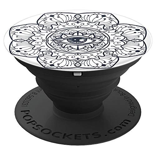 Mystical Mandala With Eye Sacred Geometry PopSockets Grip and Stand for Phones and Tablets