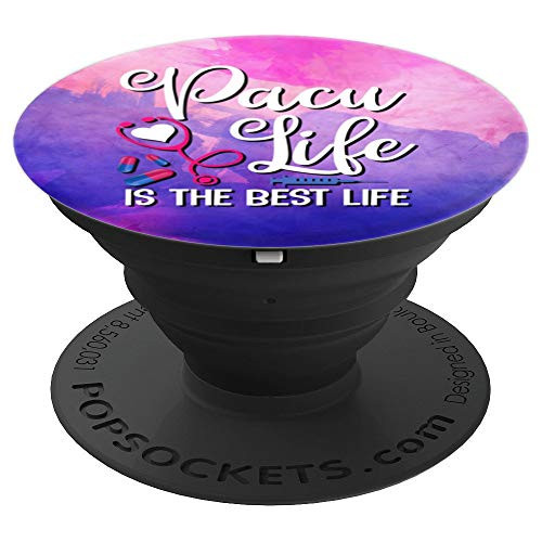 Pacu life cute funny stethoscope post anesthesia care unit PopSockets Grip and Stand for Phones and Tablets