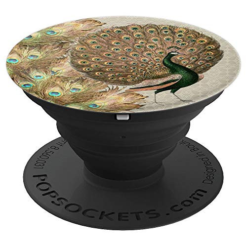 Peacock Bird Feathers PopSockets Grip and Stand for Phones and Tablets Peacock Bird Feathers PopSockets Grip and Stand for Phones and Tablets