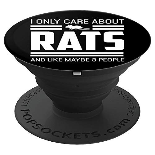 Only Care About Rats Pet Rat or Mouse Gift Product PopSockets Grip and Stand for Phones and Tablets