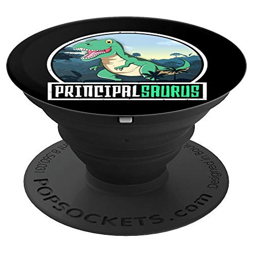 Principalsaurus Teacher Gift T-Rex Dinosaur Saurus School PopSockets Grip and Stand for Phones and Tablets